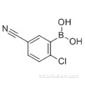 Acide boronique, B- (2-chloro-5-cyanophényl) CAS 936249-33-1